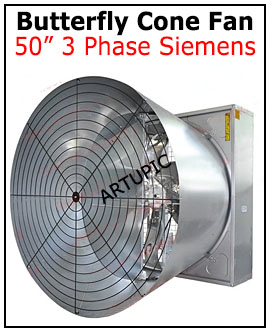 Butterfly cone fan 3 phase Siemens