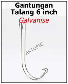 Gantungan talang pakan 6 inch galvanise