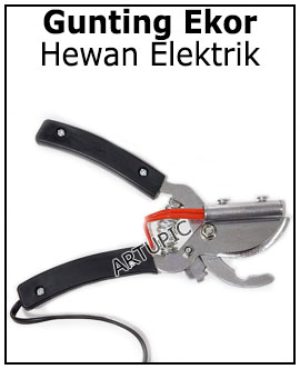 Gunting ekor hewan elektrik babi