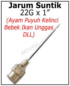 Jarum Suntik 22G 1 inch