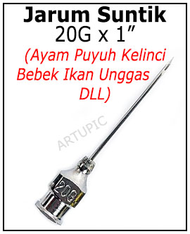 Jarum Suntik 1 inch 20G