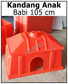 Kandang anak babi piglet pemanas