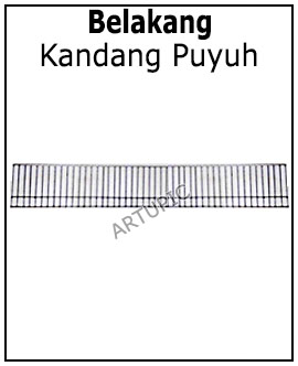 Kandang puyuh bagian belakang