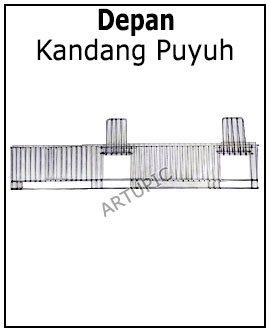 Kandang puyuh bagian Depan