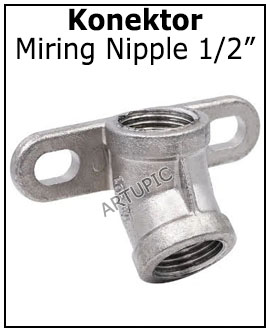 Konektor miring nipple babi