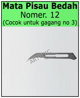 Mata pisau bedah nomer 12