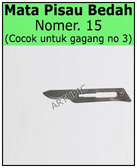 Mata pisau bedah nomer 15