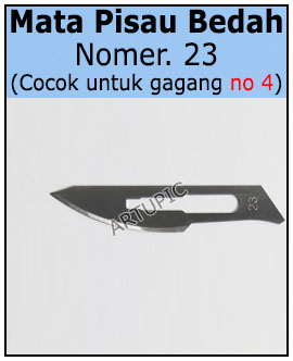 Mata pisau bedah nomer 23