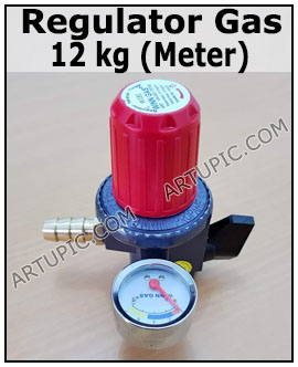 Regulator gas 12 kg meter w181m
