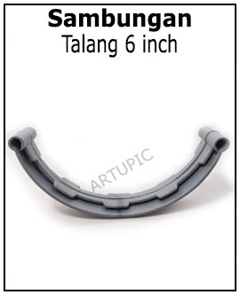 Sambungan talang 6 inch