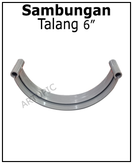 Sambungan talang 6 inch
