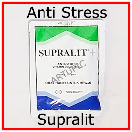 Supralit anti stress unggas ayam