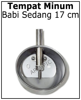 Tempat minum anak babi sedang 15cm