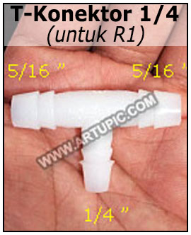 T-Konektor 1/4 untuk R1