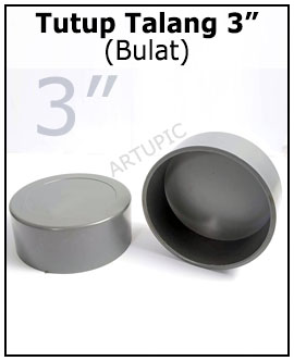 Tutup talang 3" inch